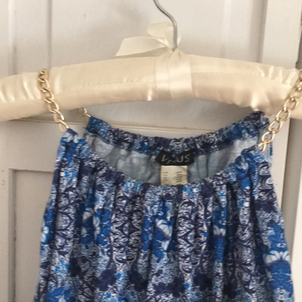 Cute tank top tunic with chain detail straps